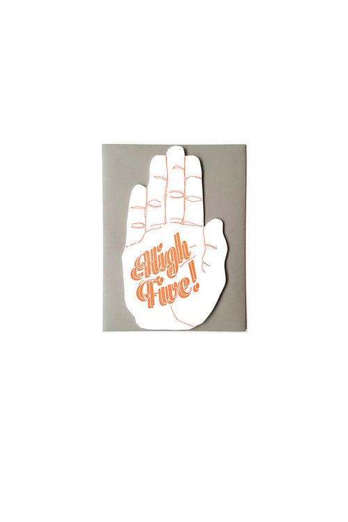 High Five Hand Card