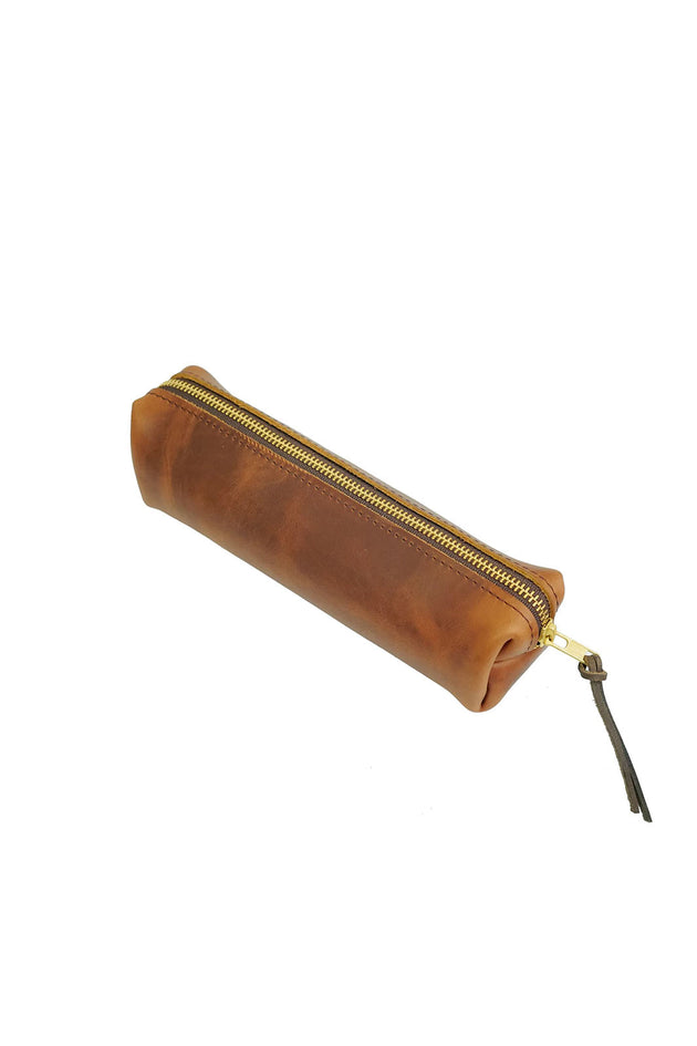 High Line Leather Pouch - Saddle