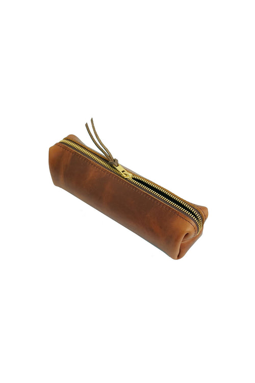 High Line Leather Pouch - Saddle
