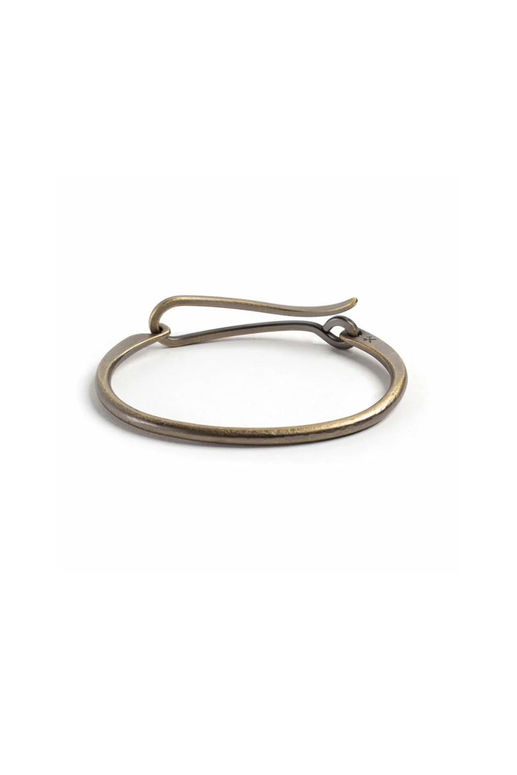 Hook Bracelet - Brass, Work Patina