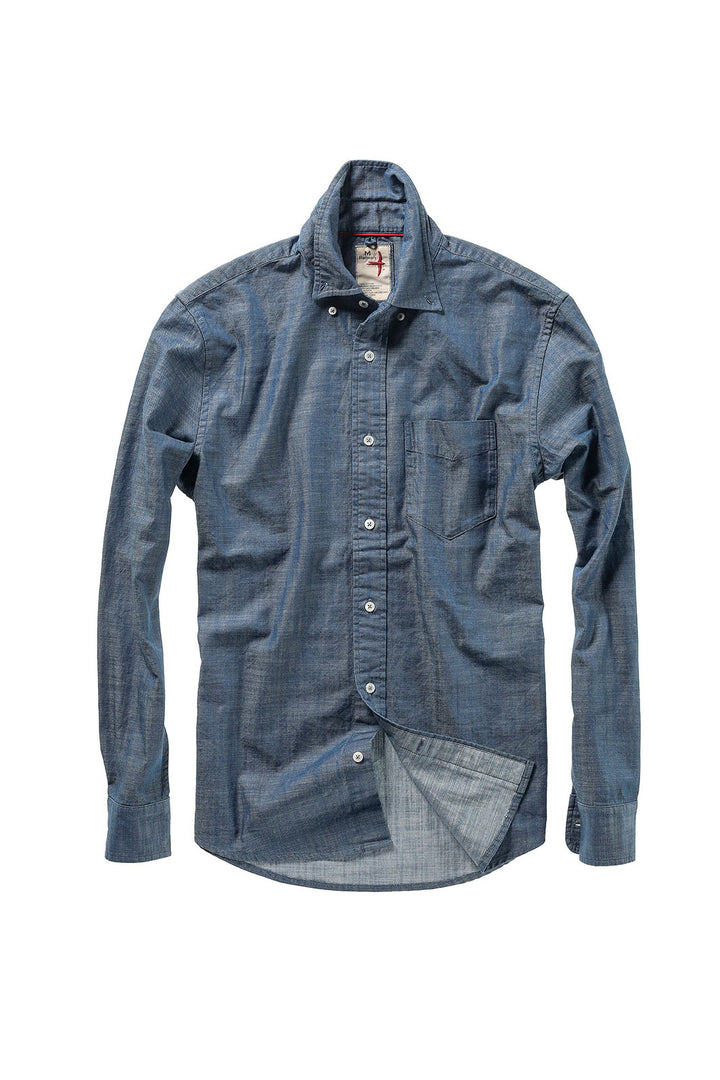 Huntsman Blues Button-Up - Bright Indigo Twill