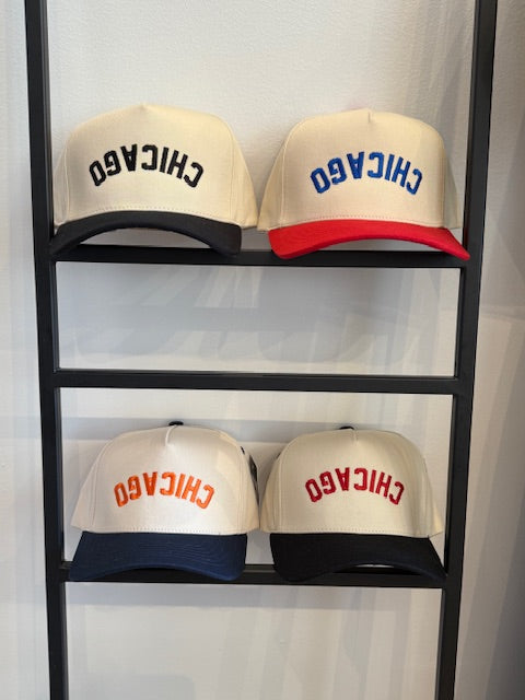 CHICAGO - Upside Down Baseball Cap (Red/Black)