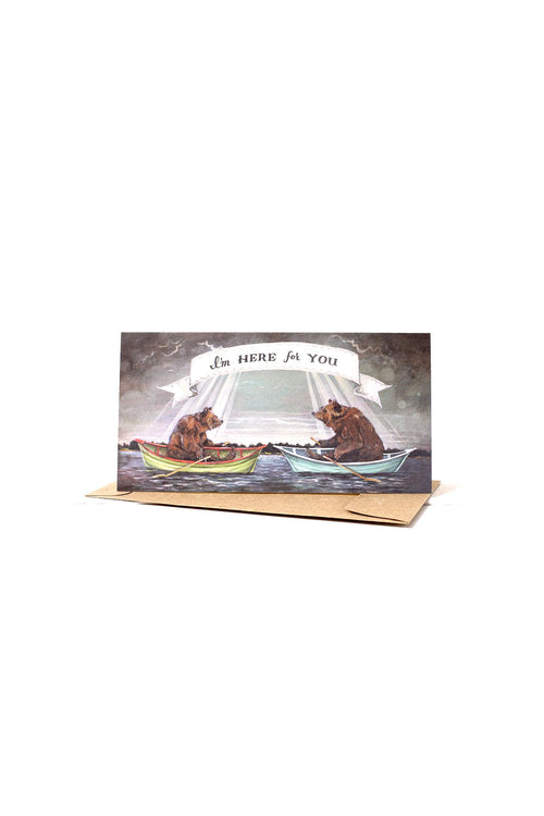 I'm Here For You (Bears Boat) Card