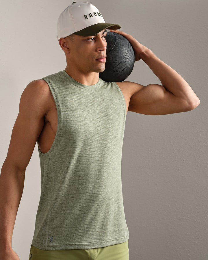 Invictus Training Tank | Dusty Sage Heather