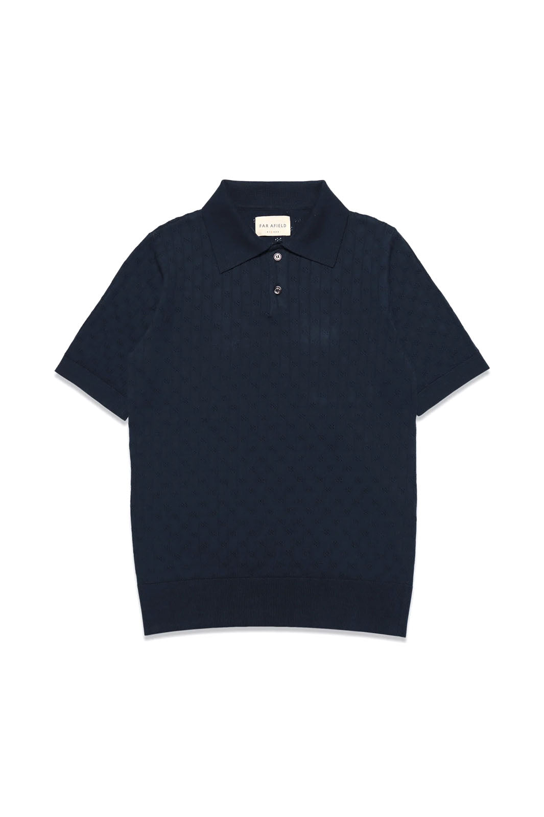 Jacobs Polo - Navy Iris Perforated Lace