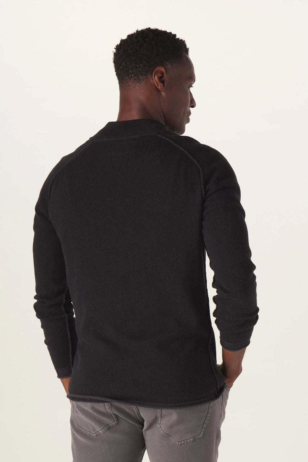 Jimmy Quarterzip Sweater - Black