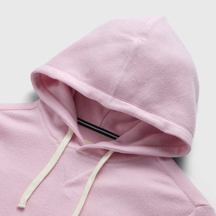 Justin Lux Cashmist Popover Hoodie | Pink Heather