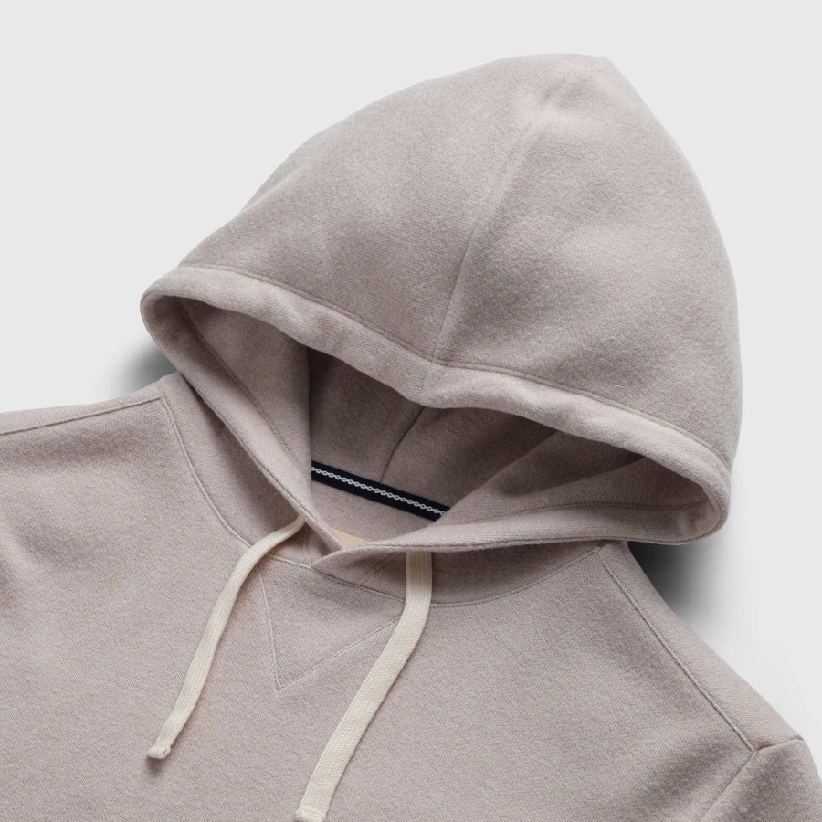 Justin Lux Cashmist Popover Hoodie | Taupe Grey Heather