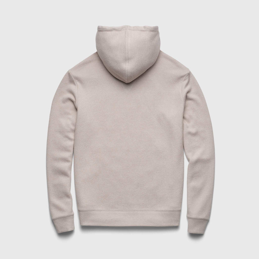 Justin Lux Cashmist Popover Hoodie | Taupe Grey Heather