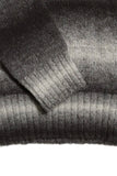 Kier Long Sleeve Knit Polo - Two Tone Slate Brown