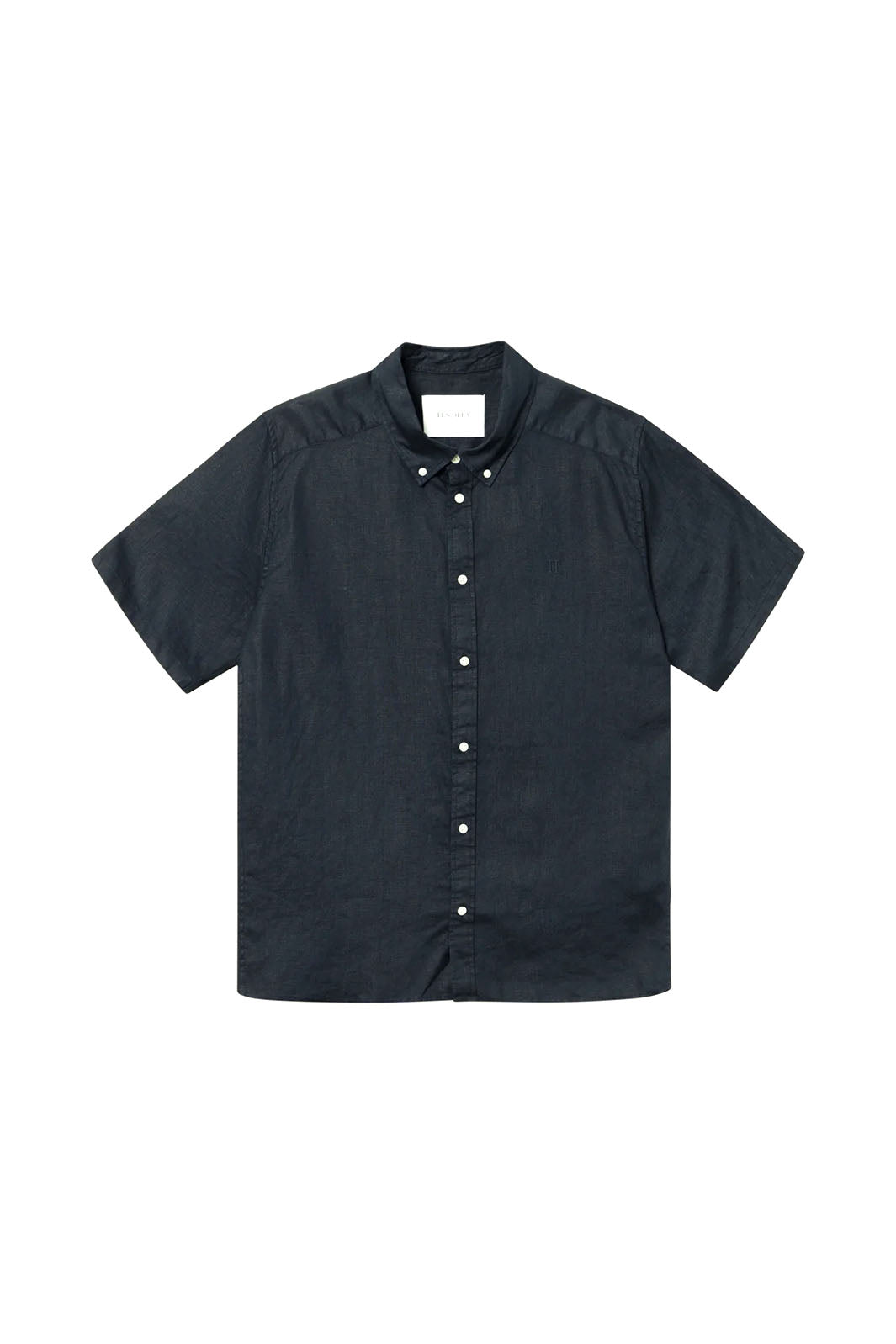 Kris Linen Button-Up Shirt - Dark Navy