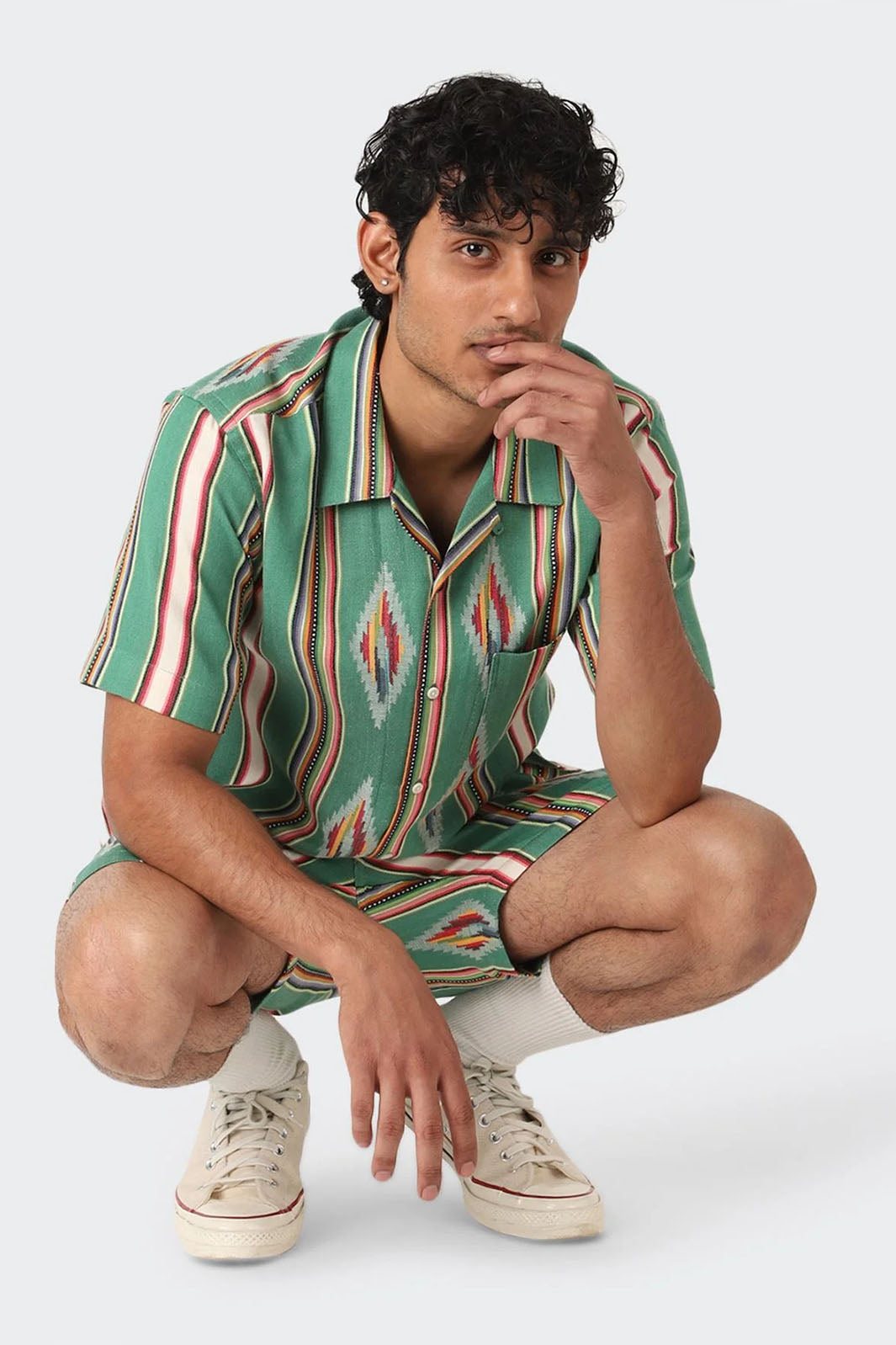 Lamar Button-Up Shirt - Green