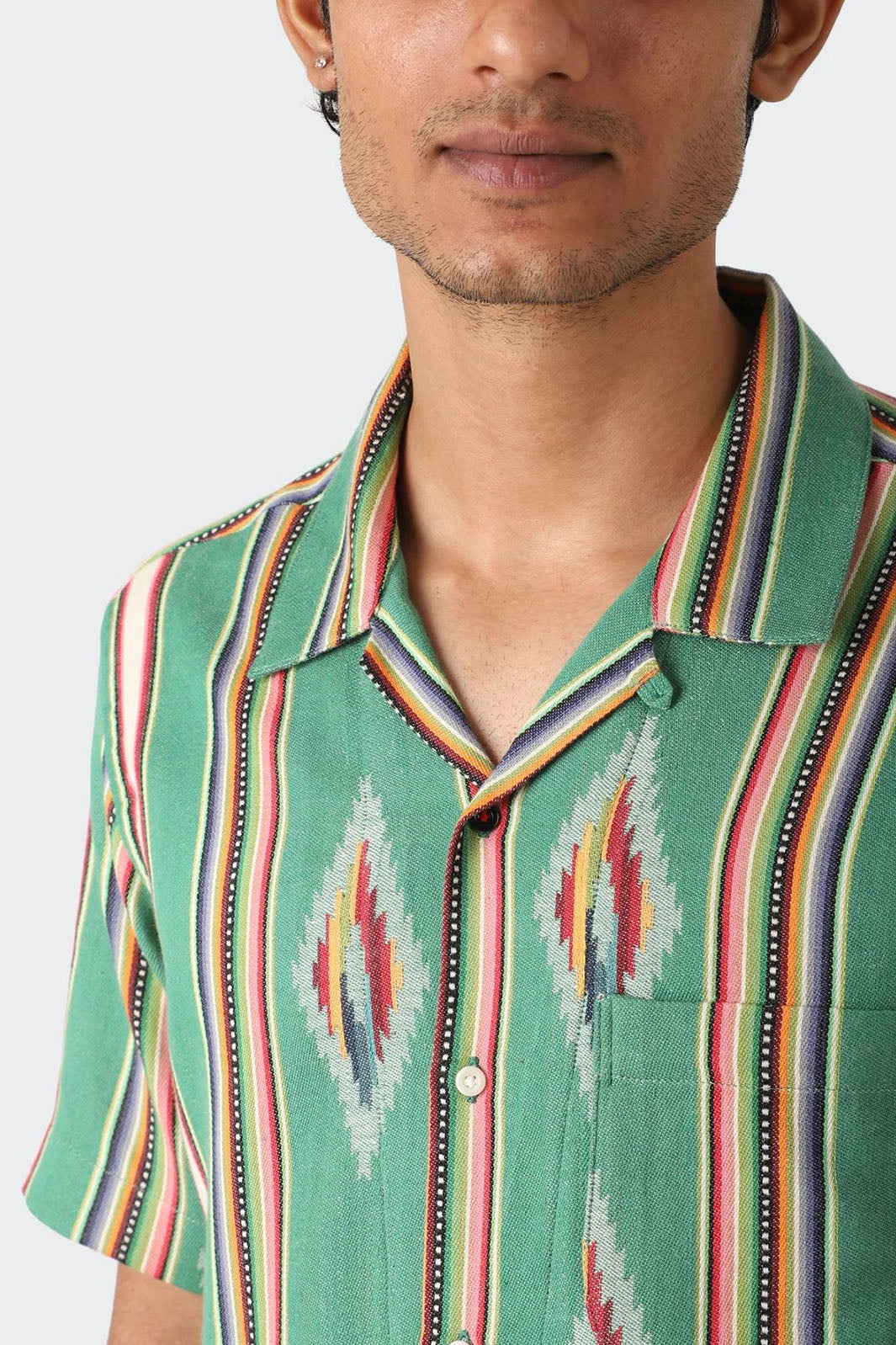 Lamar Button-Up Shirt - Green