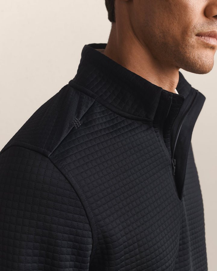 Landmark 1/4 Zip | Pure Black