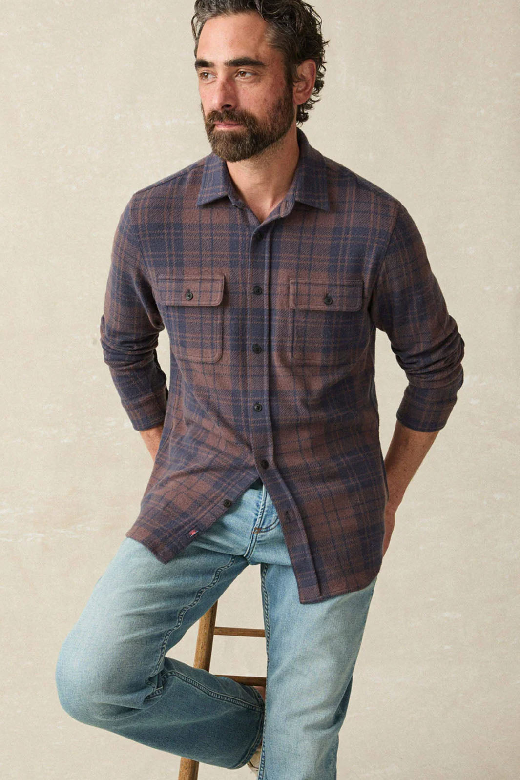 Legend Sweater Shirt - Blue Mountain Plaid