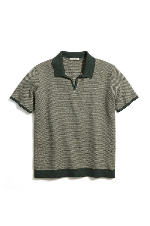 Liam Sweater Polo - Olive/Driftwood