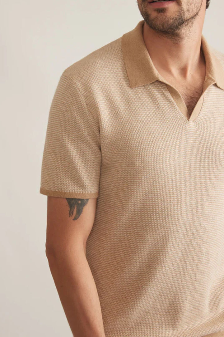 Liam Sweater Polo - Sable/Ivory
