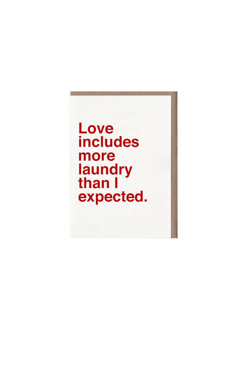 Love Includes More Laundry Card