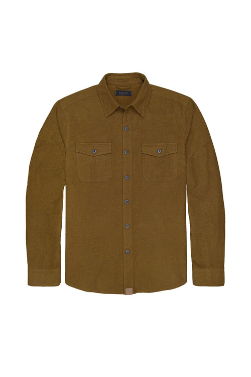 Major Chamois Button-Up Shirt - Whiskey Heather