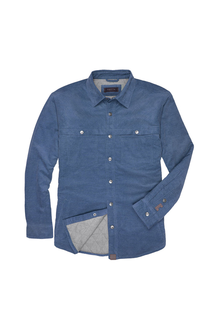 Manitou Quilted Shirt Jacket - Denim