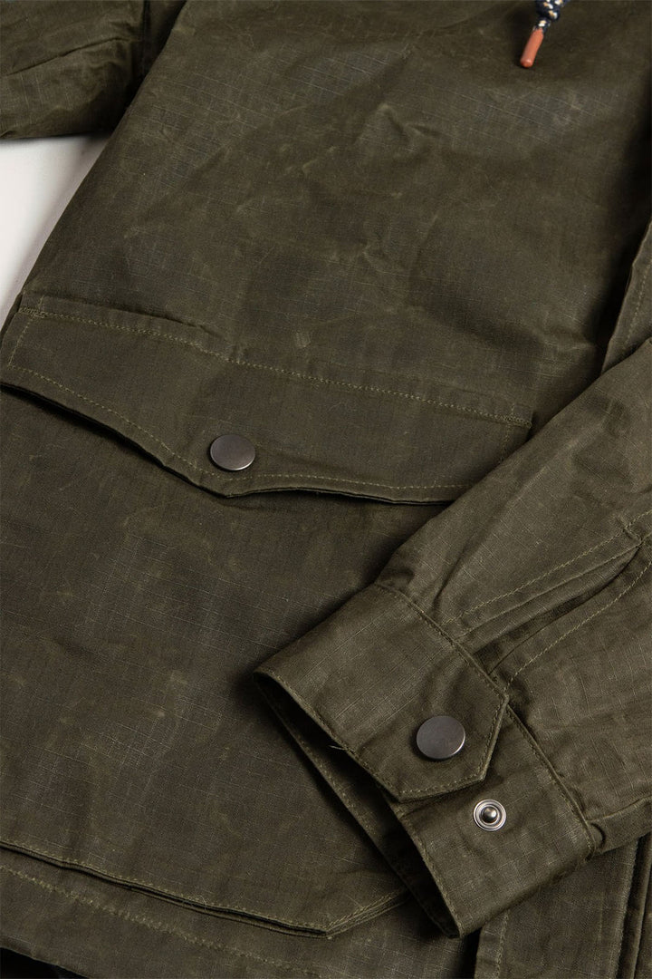 Marshall Jacket - Olive Waxed Ripstop