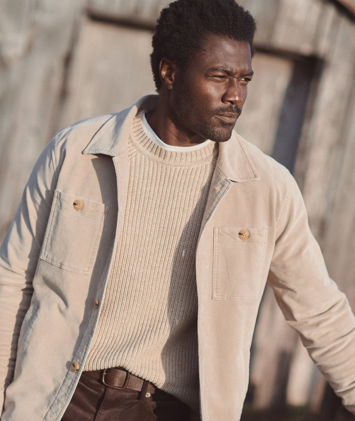 Max Moleskin Overshirt | Taupe