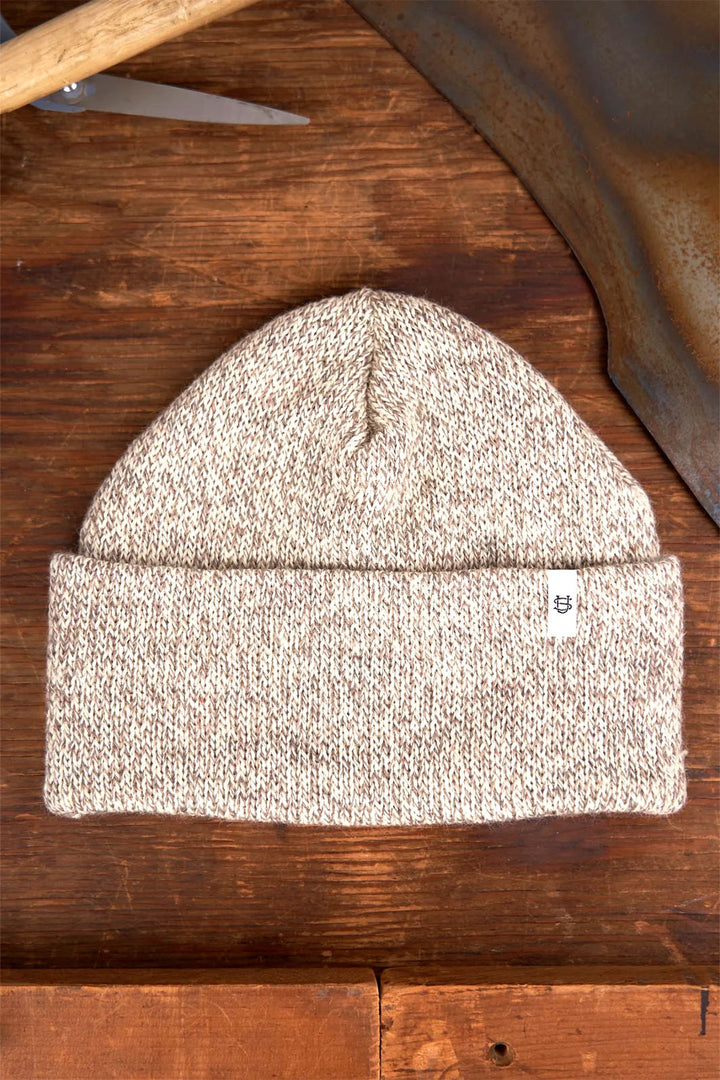 Melange Ragg Wool Beanie - Oatmeal