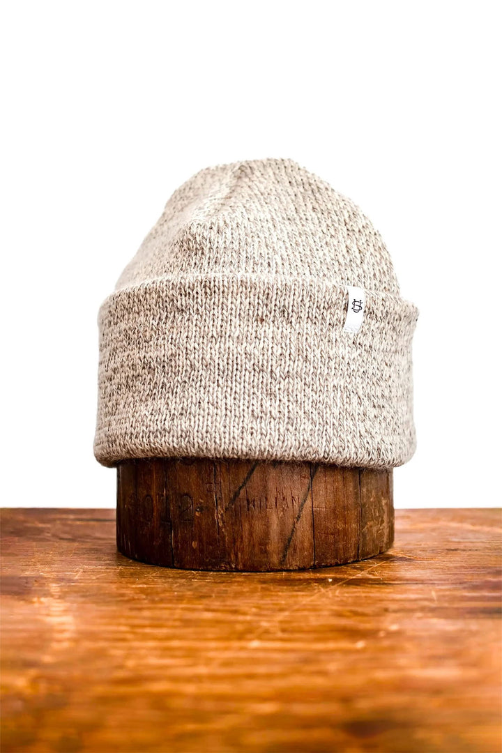 Melange Ragg Wool Beanie - Oatmeal