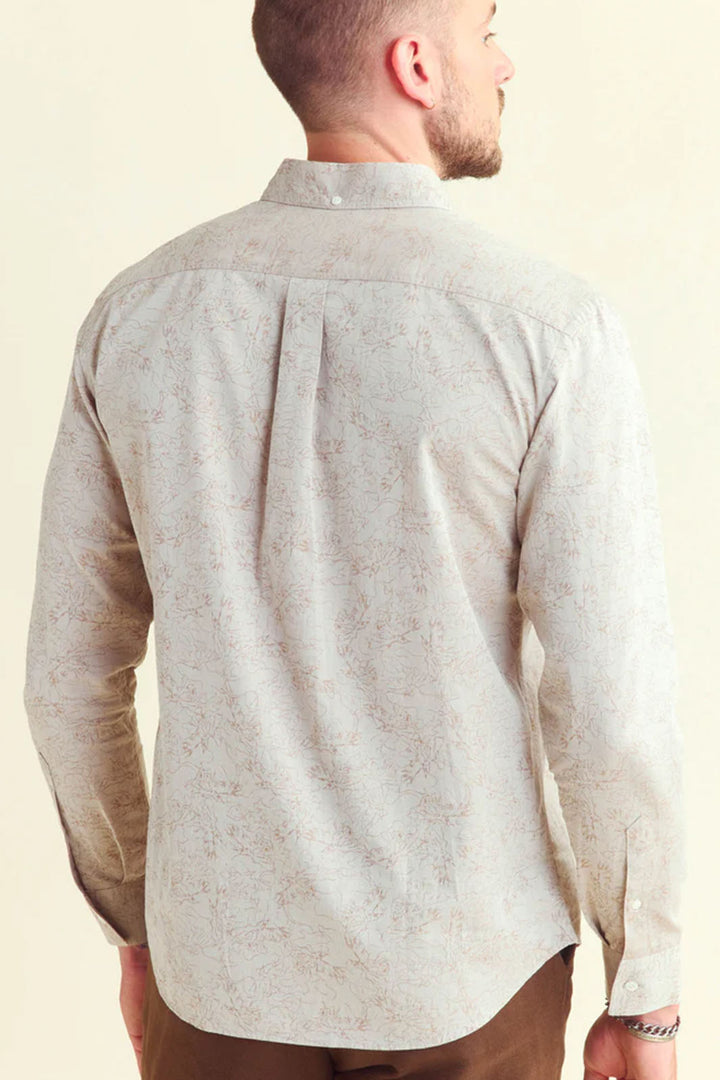 Melange Yellowhammer Tuscumbia Button-Down Shirt - Tinted White