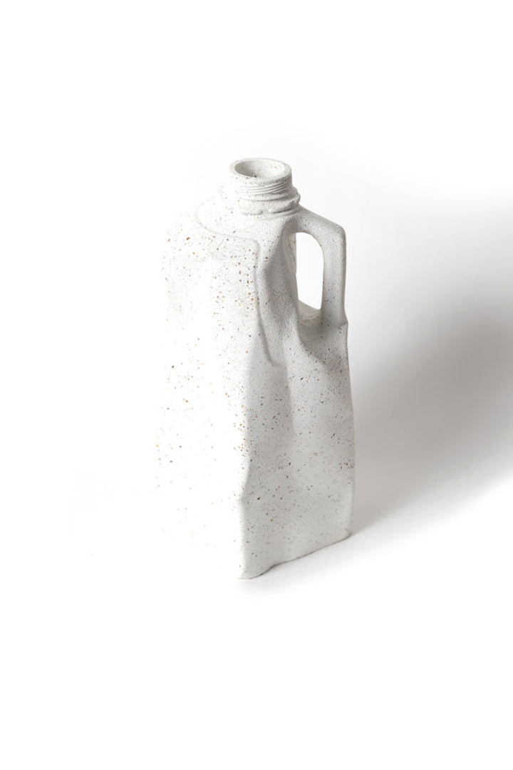 Milk Jug Vase - White Terrazzo