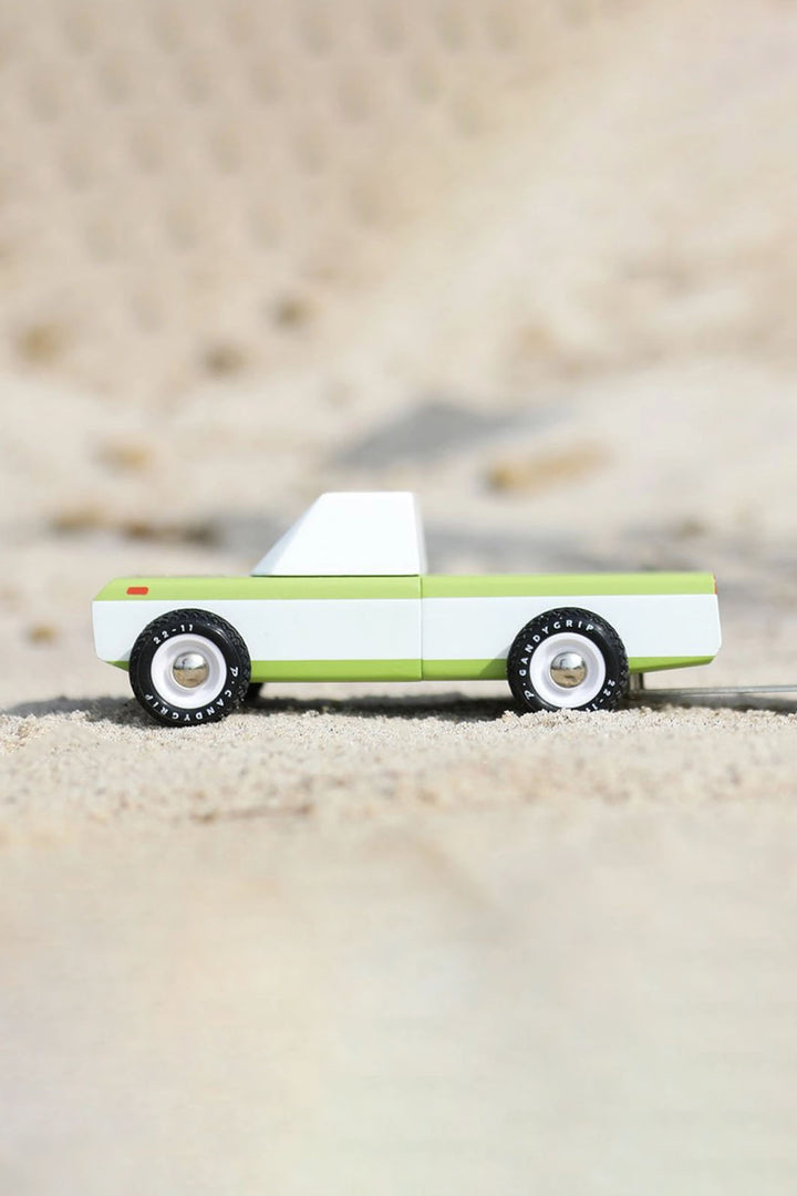 Modern Vintage Wood Toy - Longhorn Olive Truck