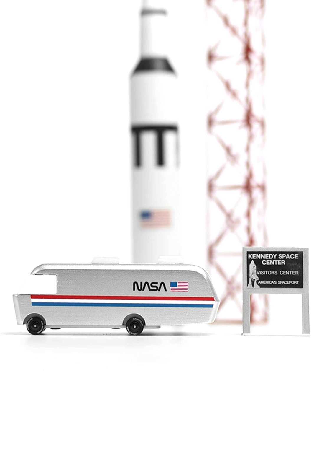 Modern Vintage Wood Toy - NASA Astrovan