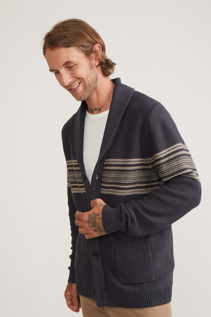 Nate Cardigan Sweater - India Ink Preview