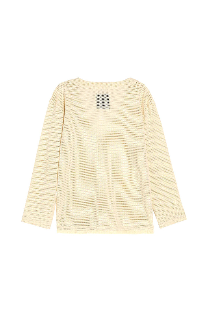 Net Cardigan - Ecru