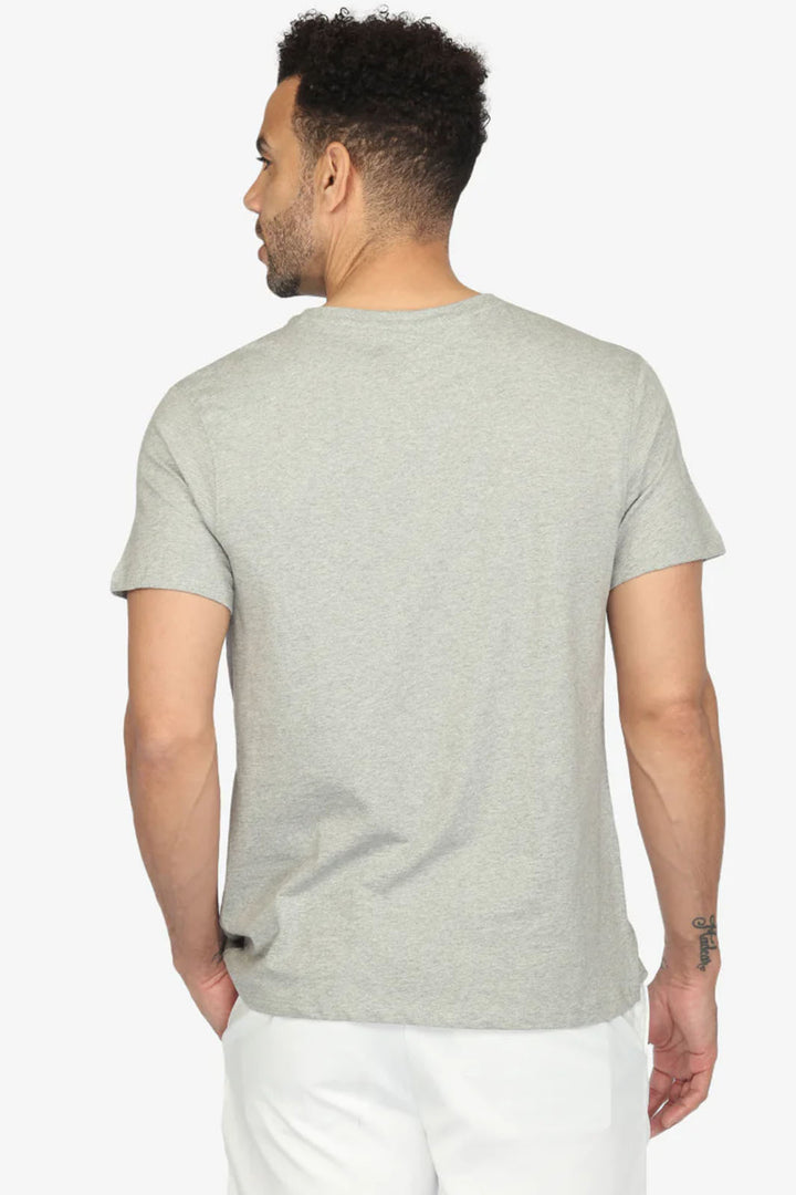 Organic Cotton Henley - Grey