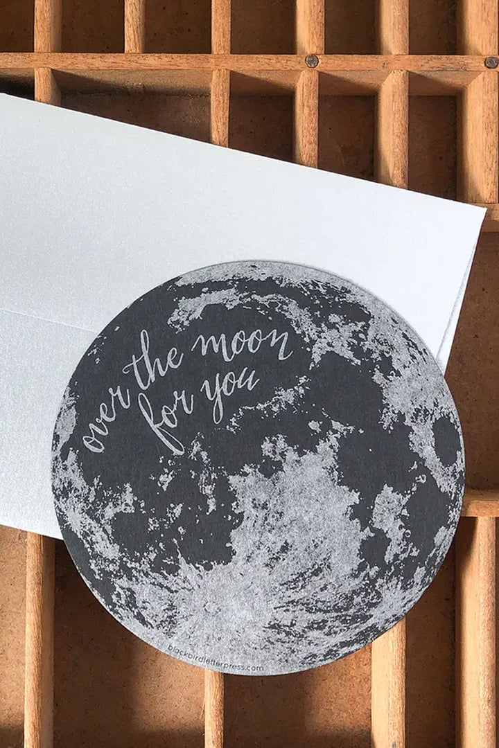 Over the Moon For You Circle Card