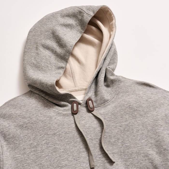 Rib Hoodie Pullover | Light Grey