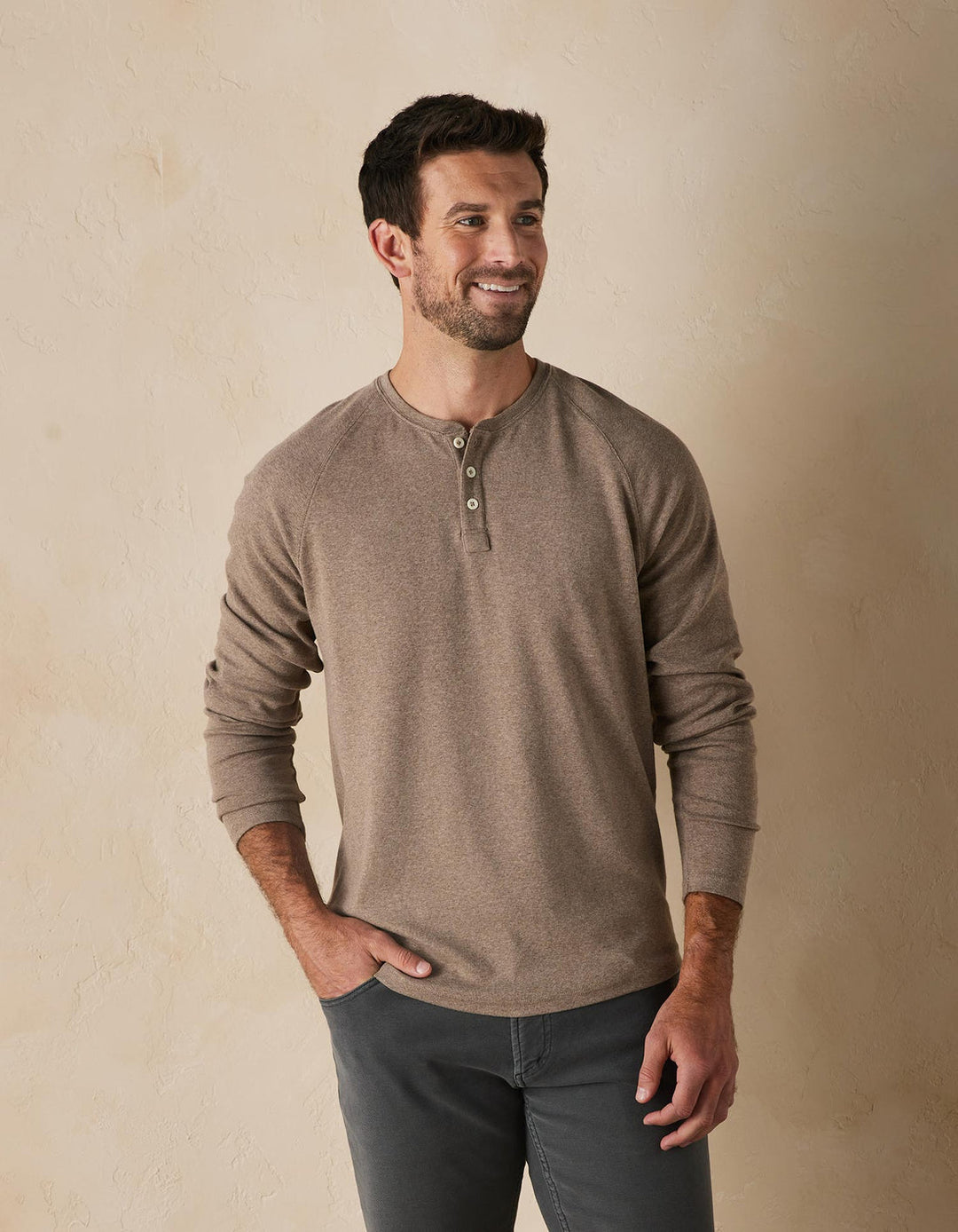 Puremeso Everyday Henley | Taupe