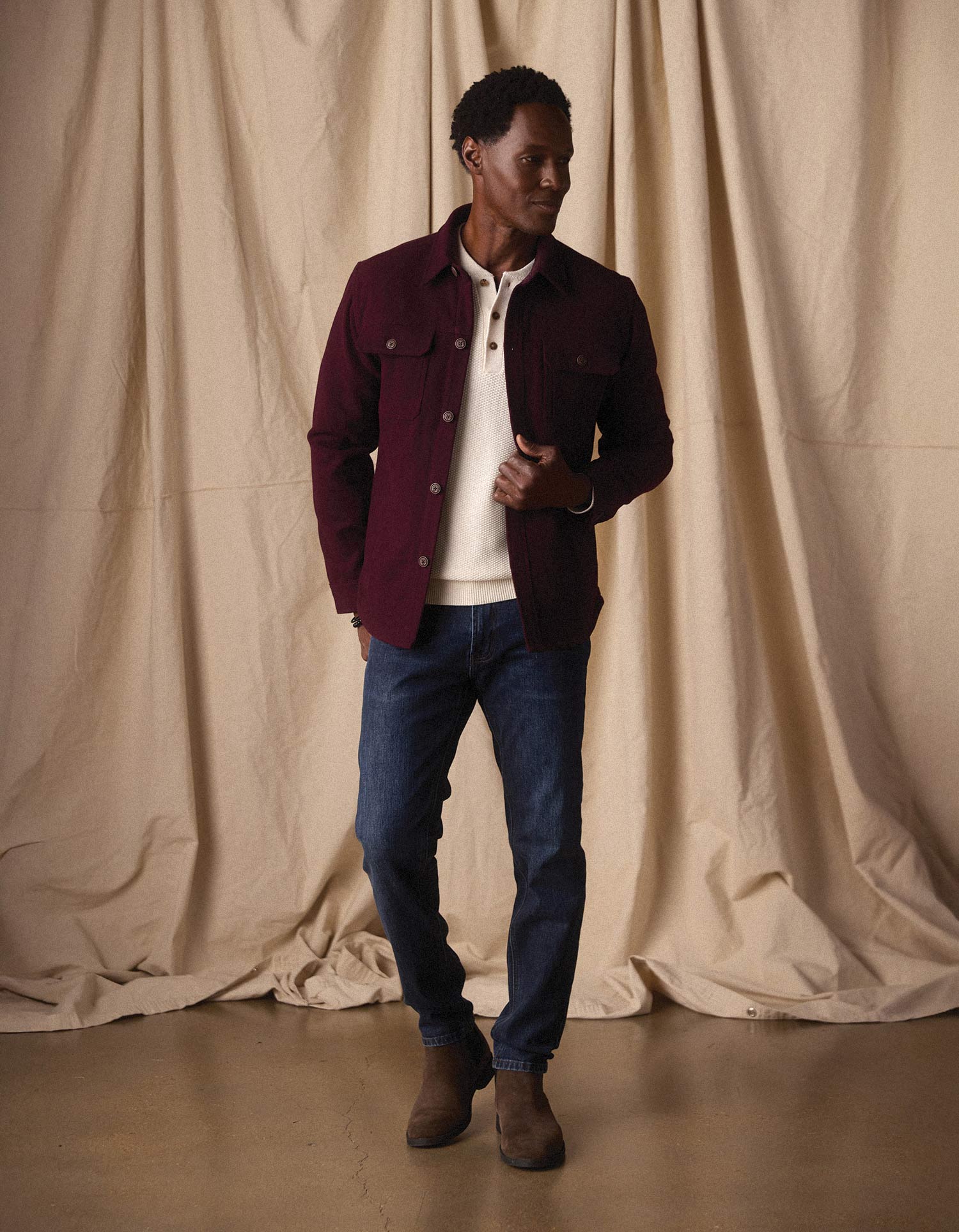 Brightside Flannel Lined Jacket | Port Wine – Cowboys and Astronauts
