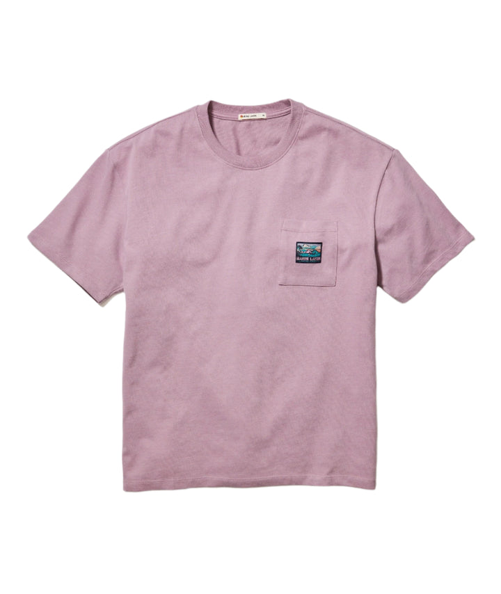 Boxy Sueded Tee | Elderberry
