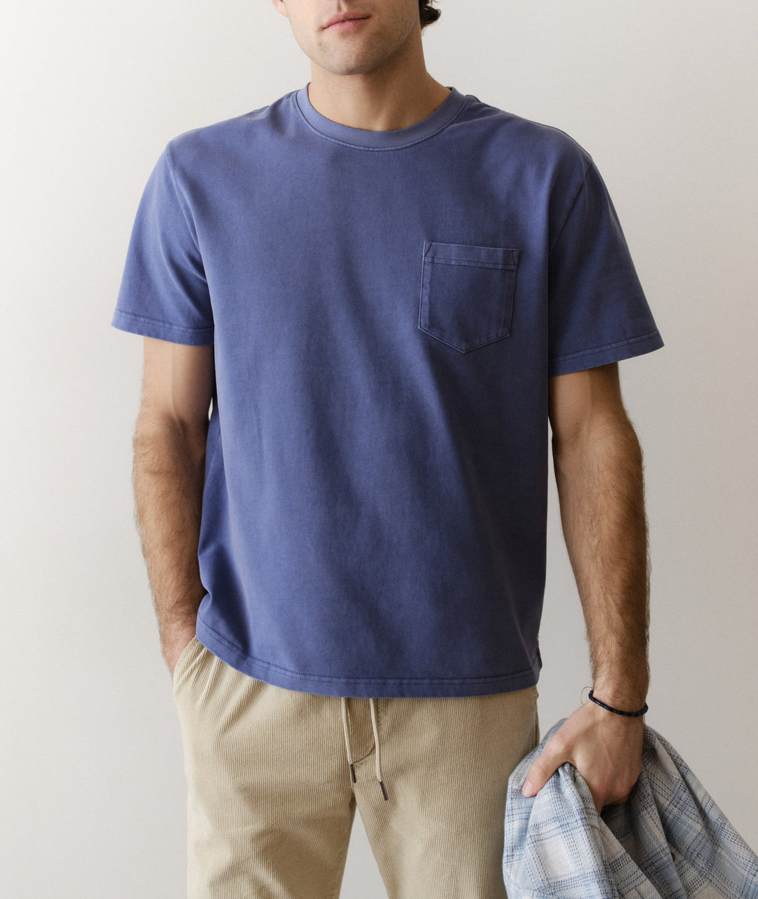 Luxe 250 Relaxed Pocket Tee | Coastal Fjord