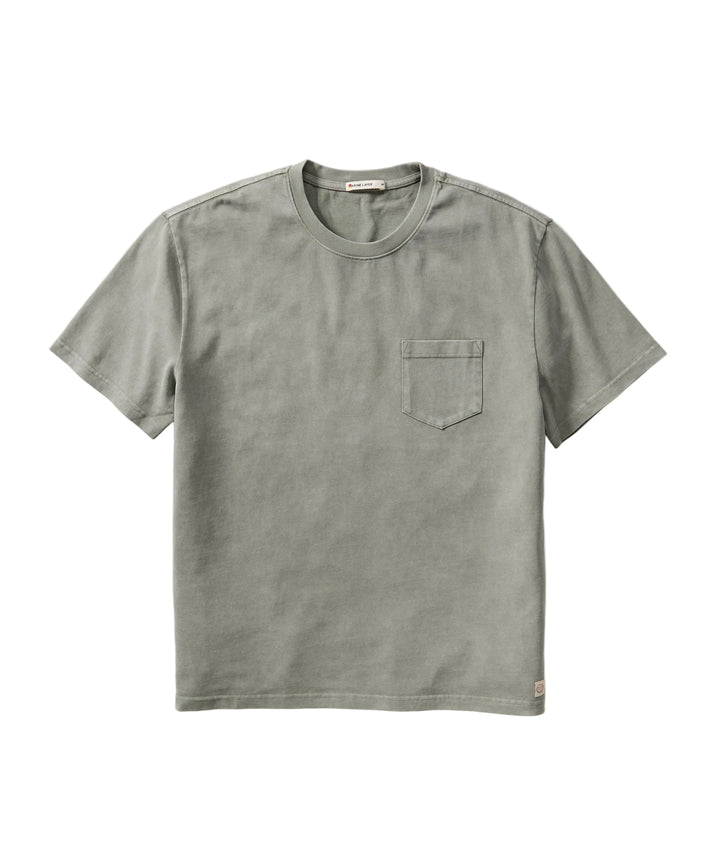 Luxe 250 Relaxed Pocket Tee | Faded Green