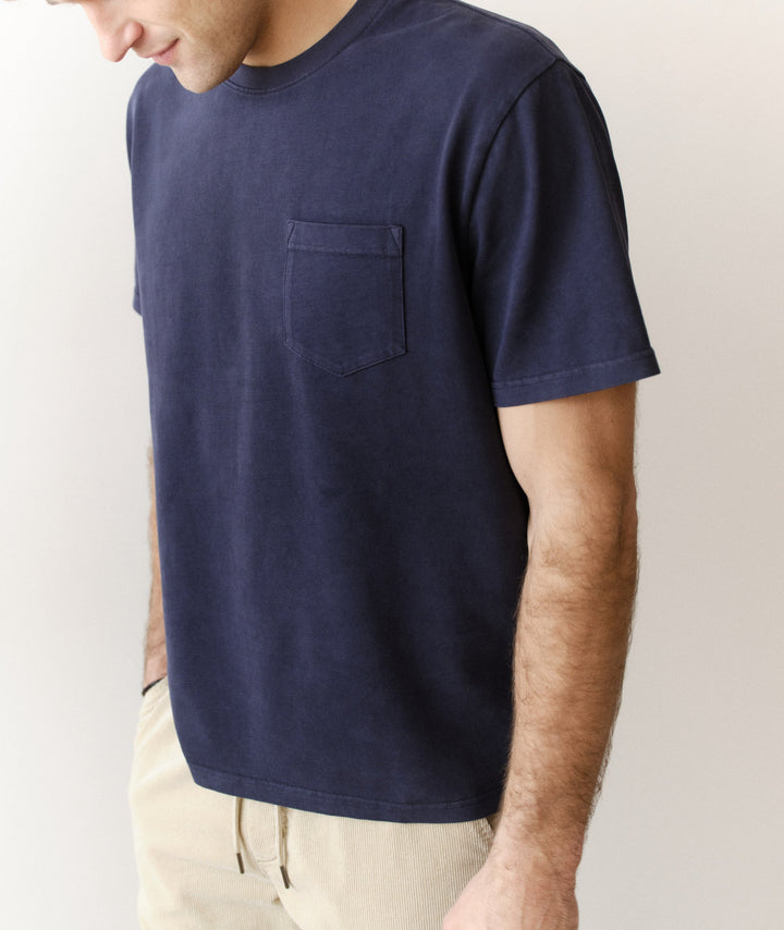 Luxe 250 Relaxed Pocket Tee | India Ink
