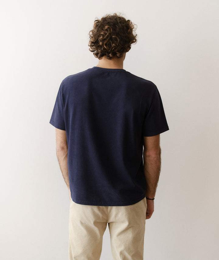 Luxe 250 Relaxed Pocket Tee | India Ink
