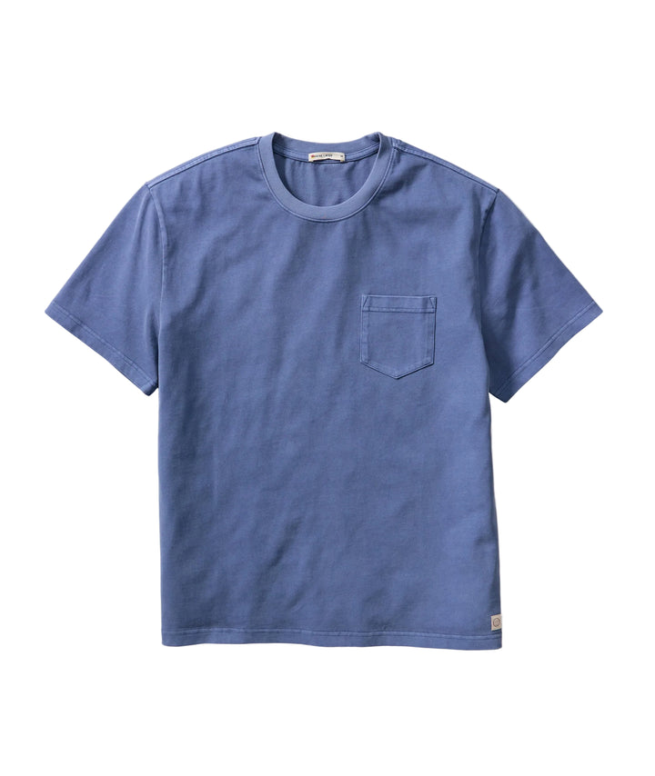 Luxe 250 Relaxed Pocket Tee | Coastal Fjord