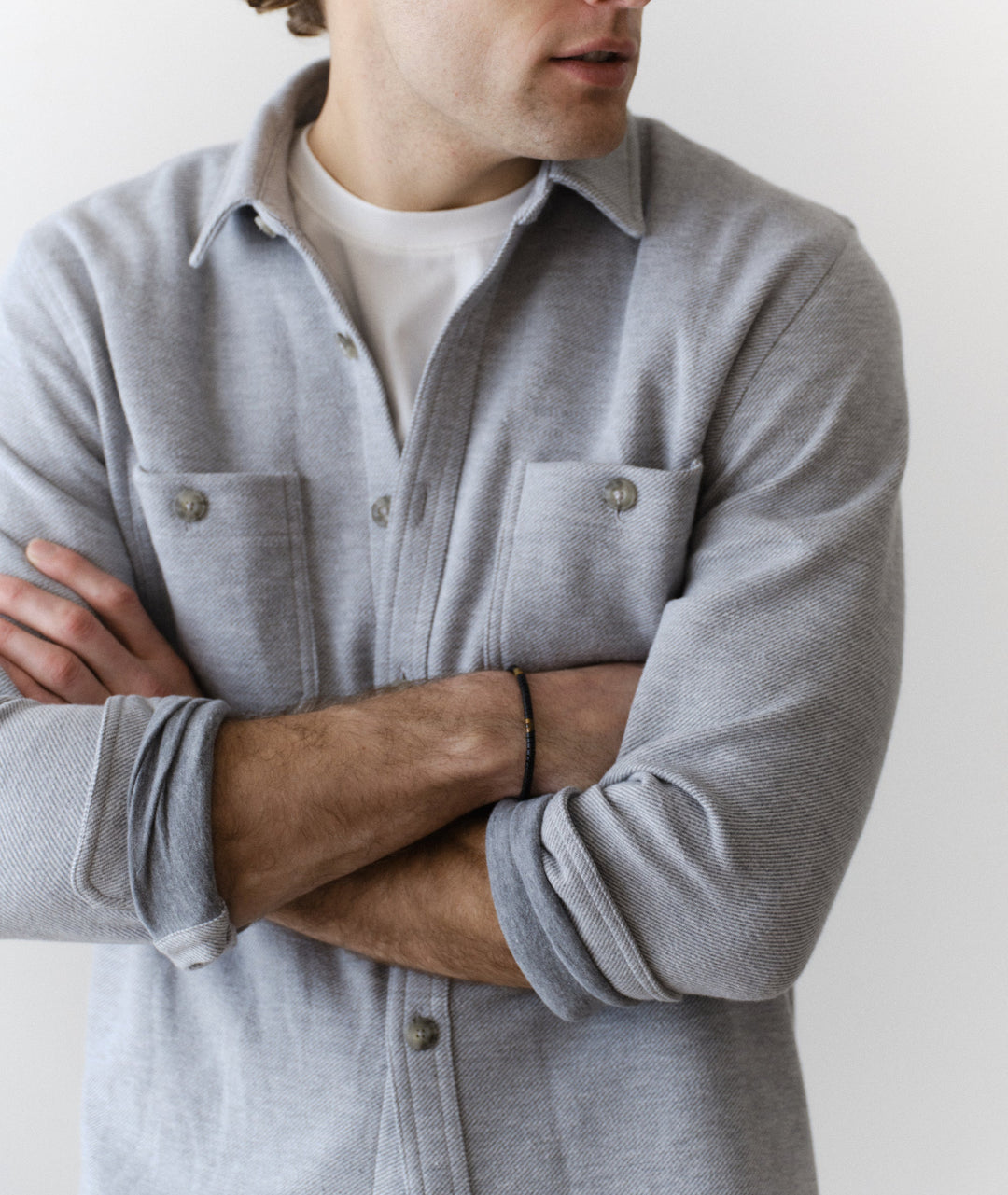 Pacifica Stretch Twill Overshirt | Grey