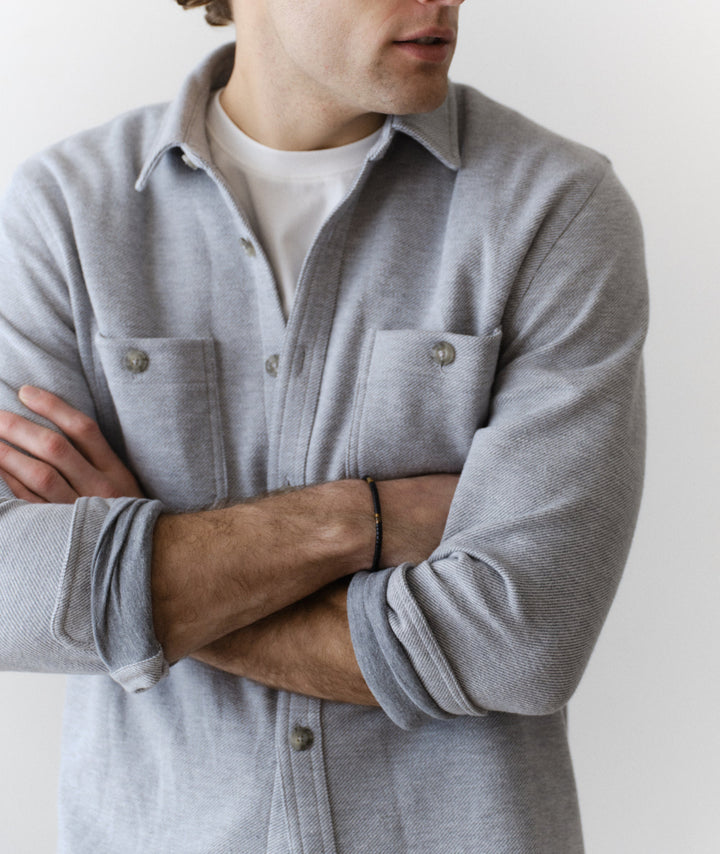 Pacifica Stretch Twill Overshirt | Grey