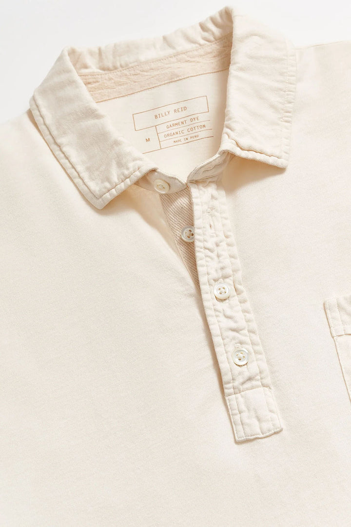 Pensacola Long Sleeve Polo - Tinted White