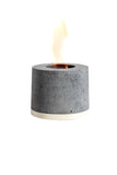 Personal Concrete Fireplace - Almond Aluminum Base