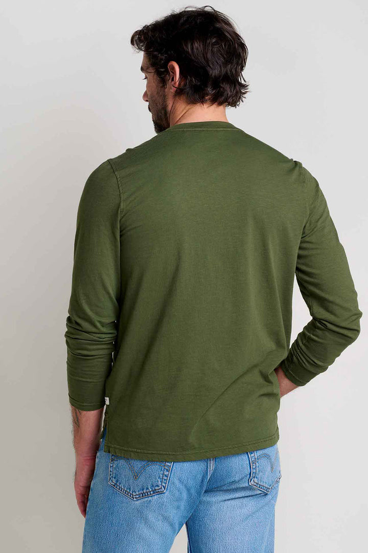 Primo Long Sleeve Henley - Chive